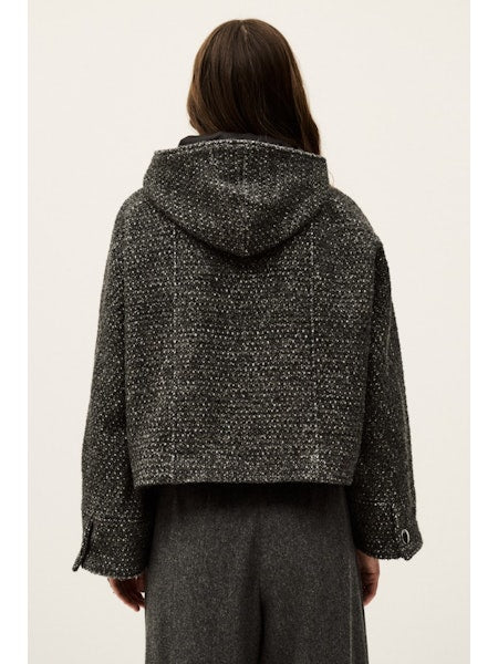 Zove Wool Tweedy Hooded Jacket
