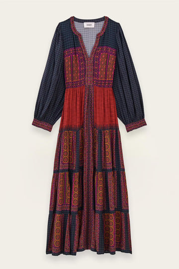 Olly Red Patterned Dress