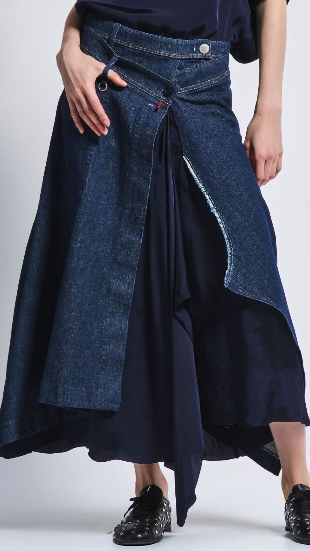 Astonishment Boho Denim Skirt
