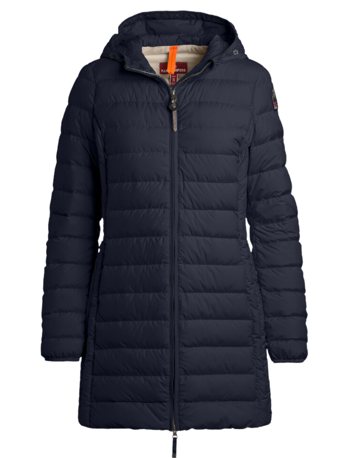 Irene 3/4 Long Puffer Coat in Navy Blue