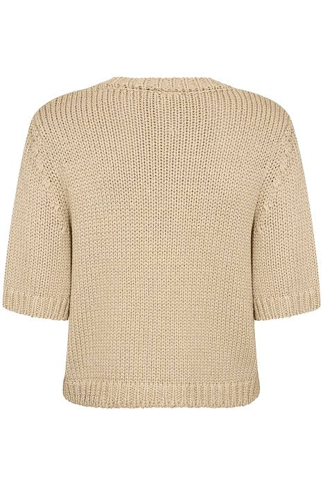 Nathelie French Oak Metalic Knit Top