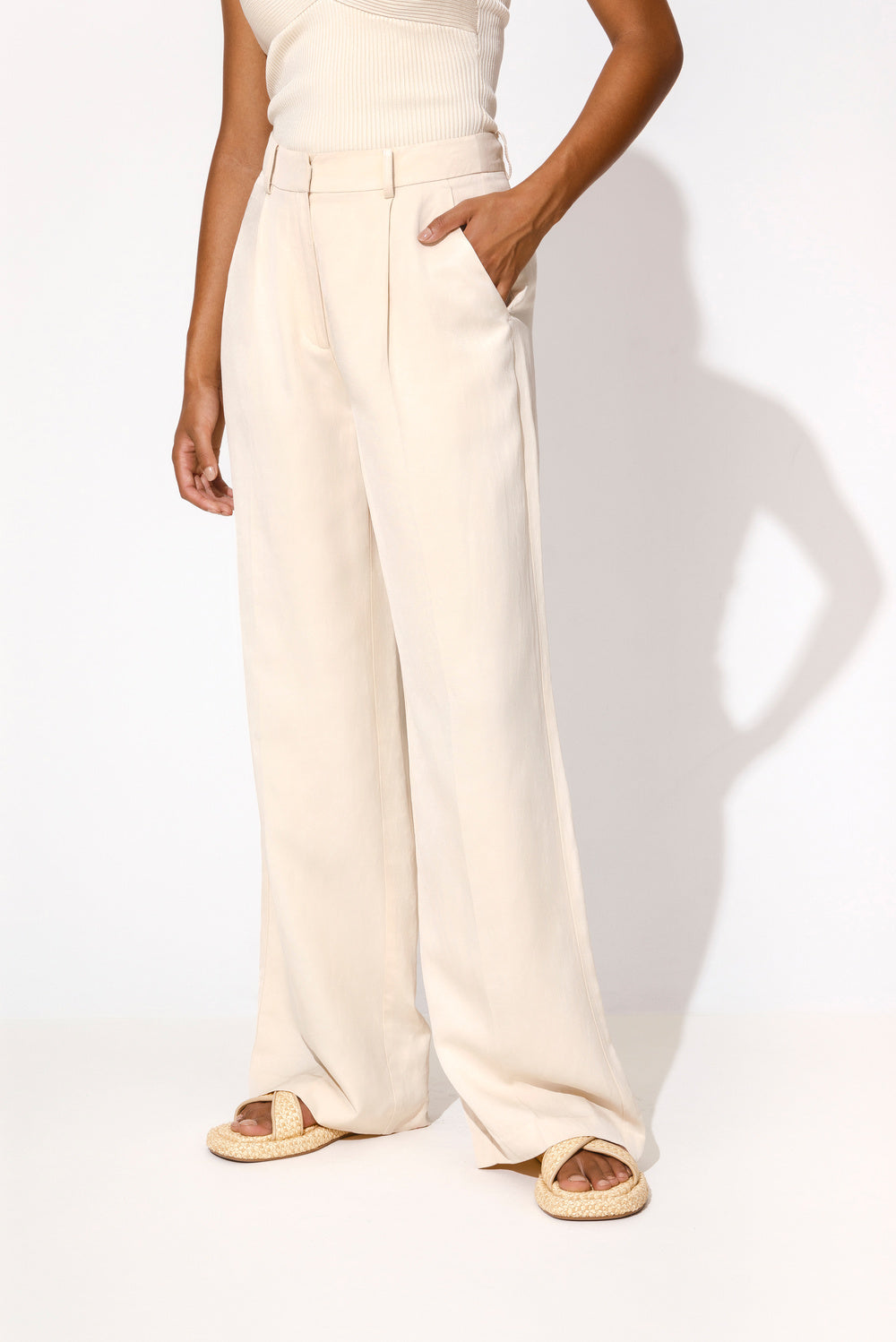 Carlotta Vanilla Linen Pants