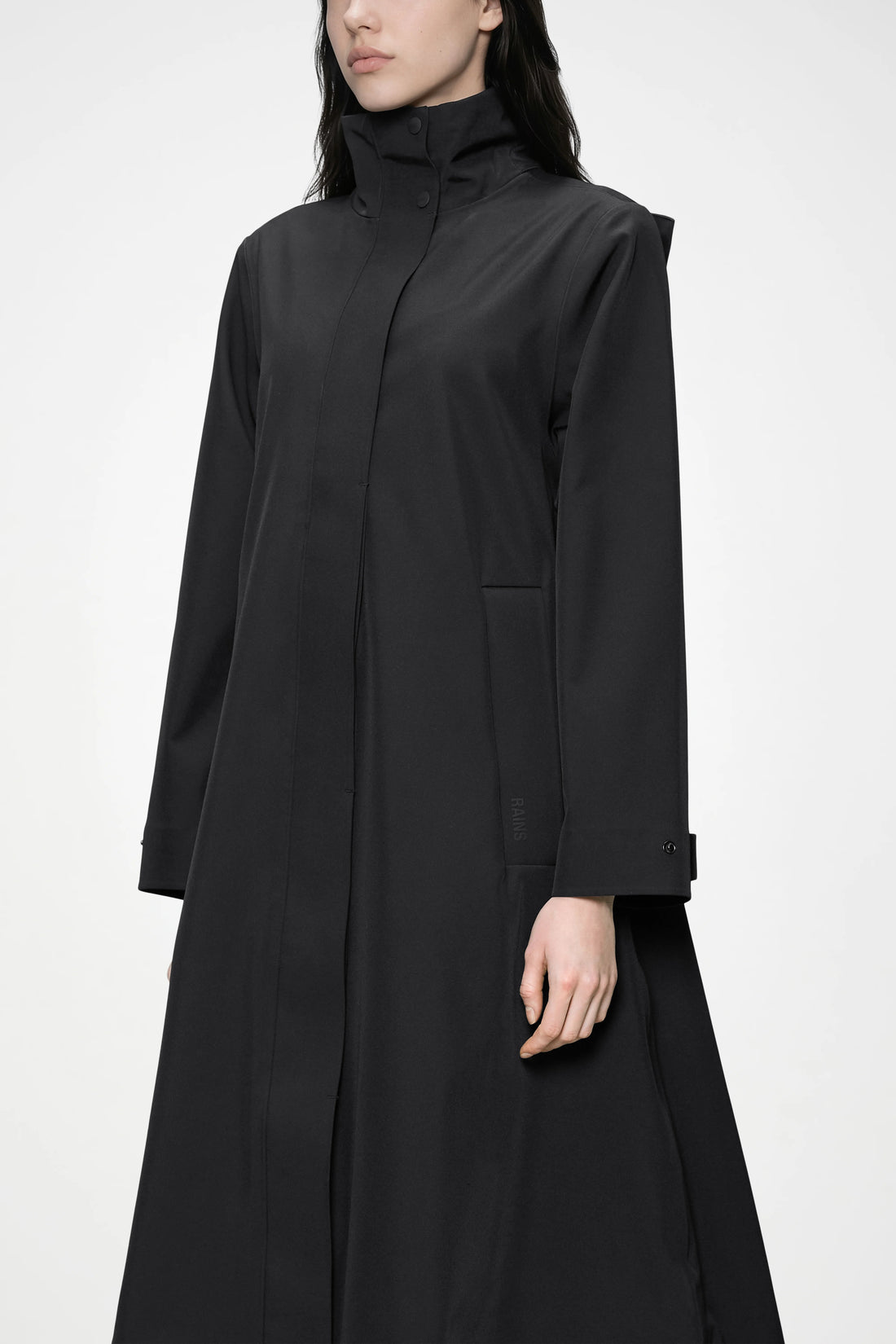 Suva A Line Black Coat