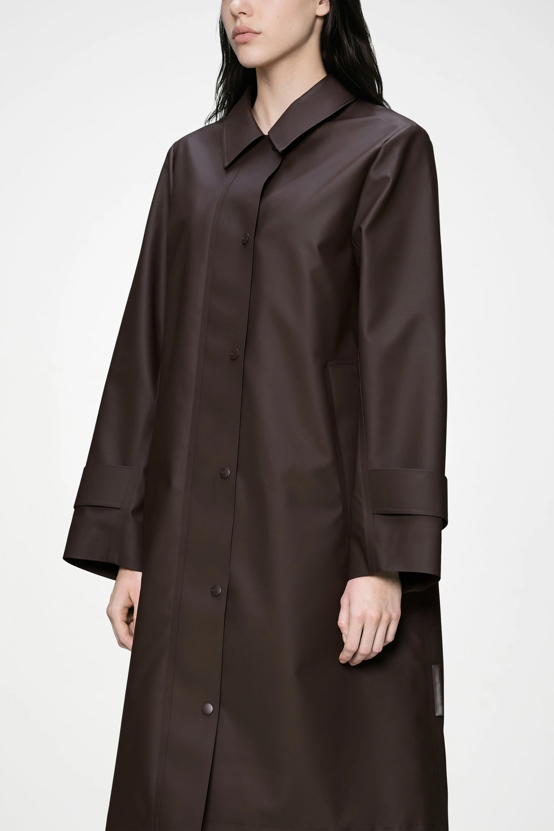 Nara W Bark Long Jacket