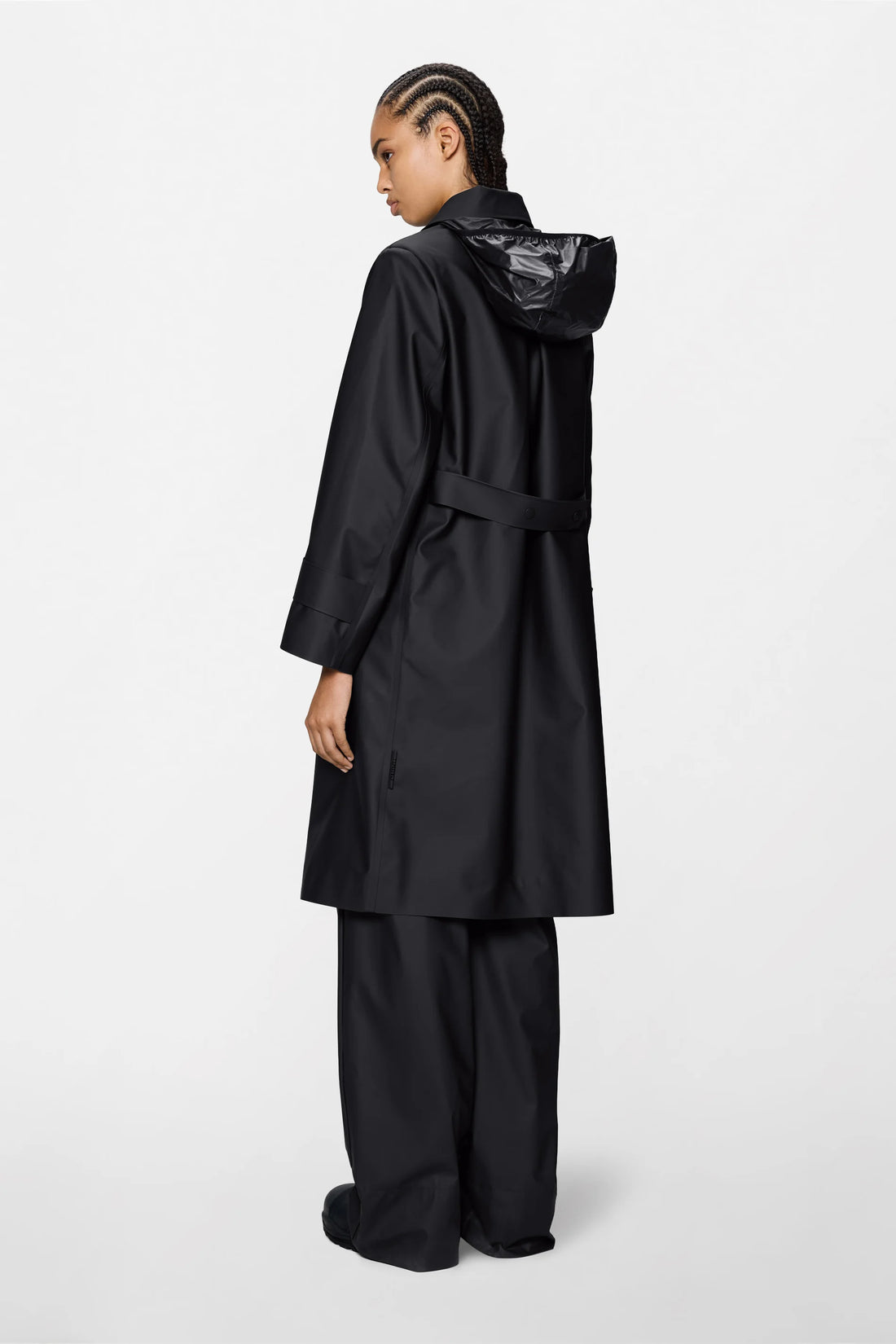 Nara W Black Long Jacket