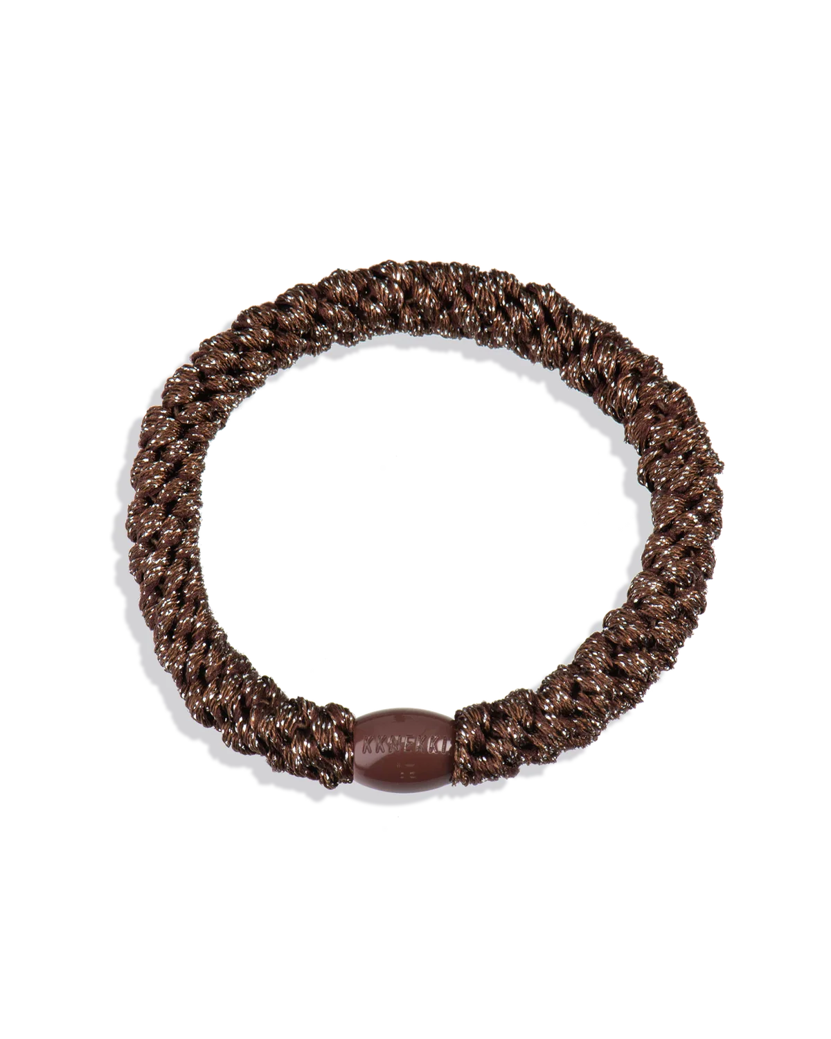 KKNEKKI Hair Tie Brown Glitter