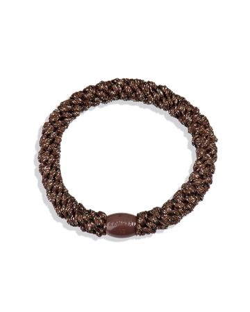 KKNEKKI Hair Tie Brown Glitter