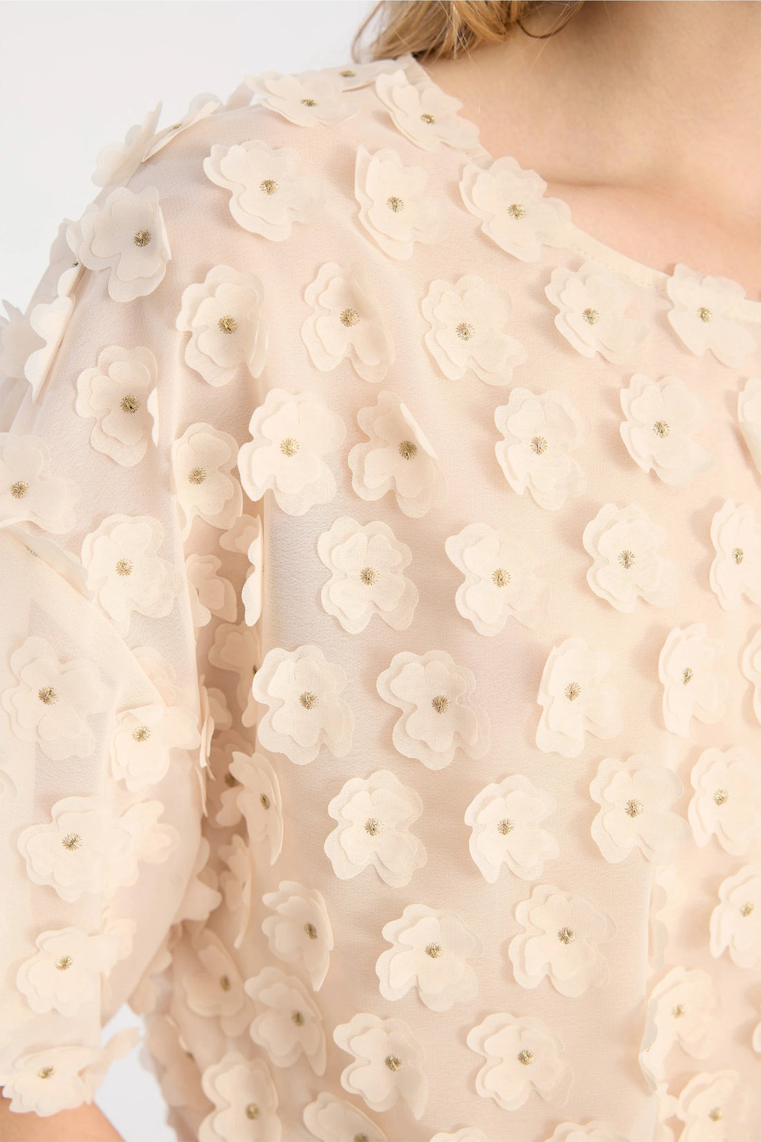 Bossi Cream Knit Top