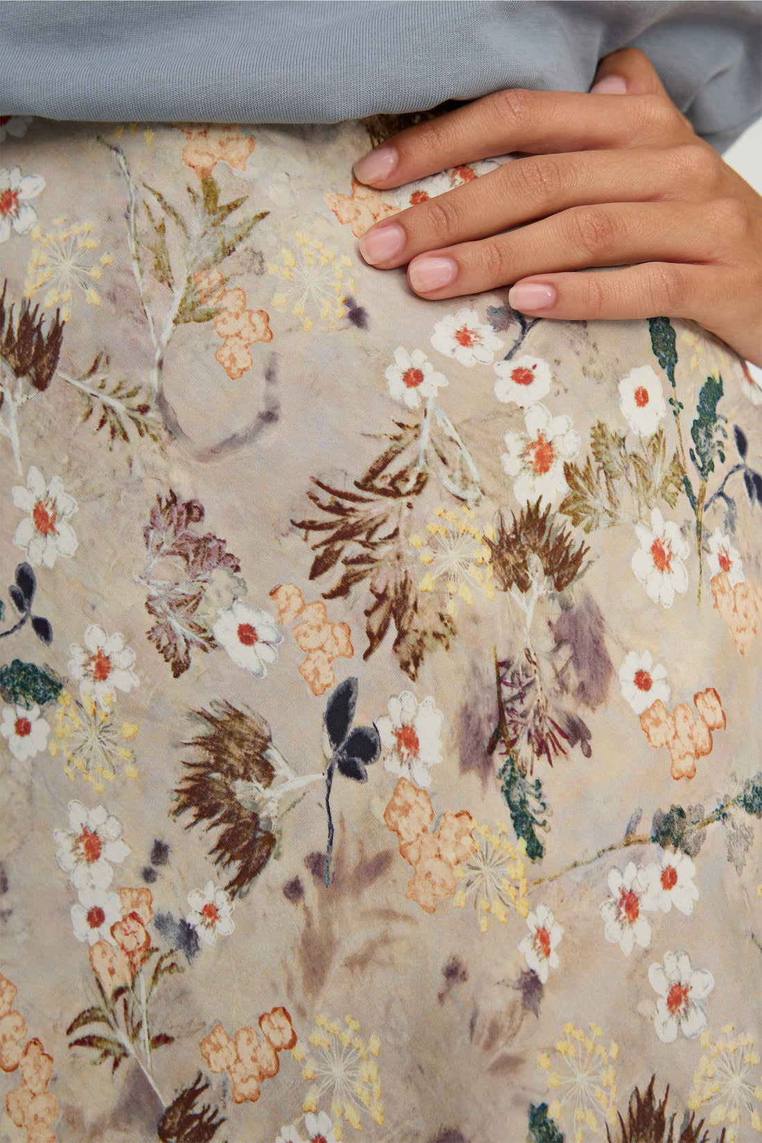 Bardot Print Nature Skirt