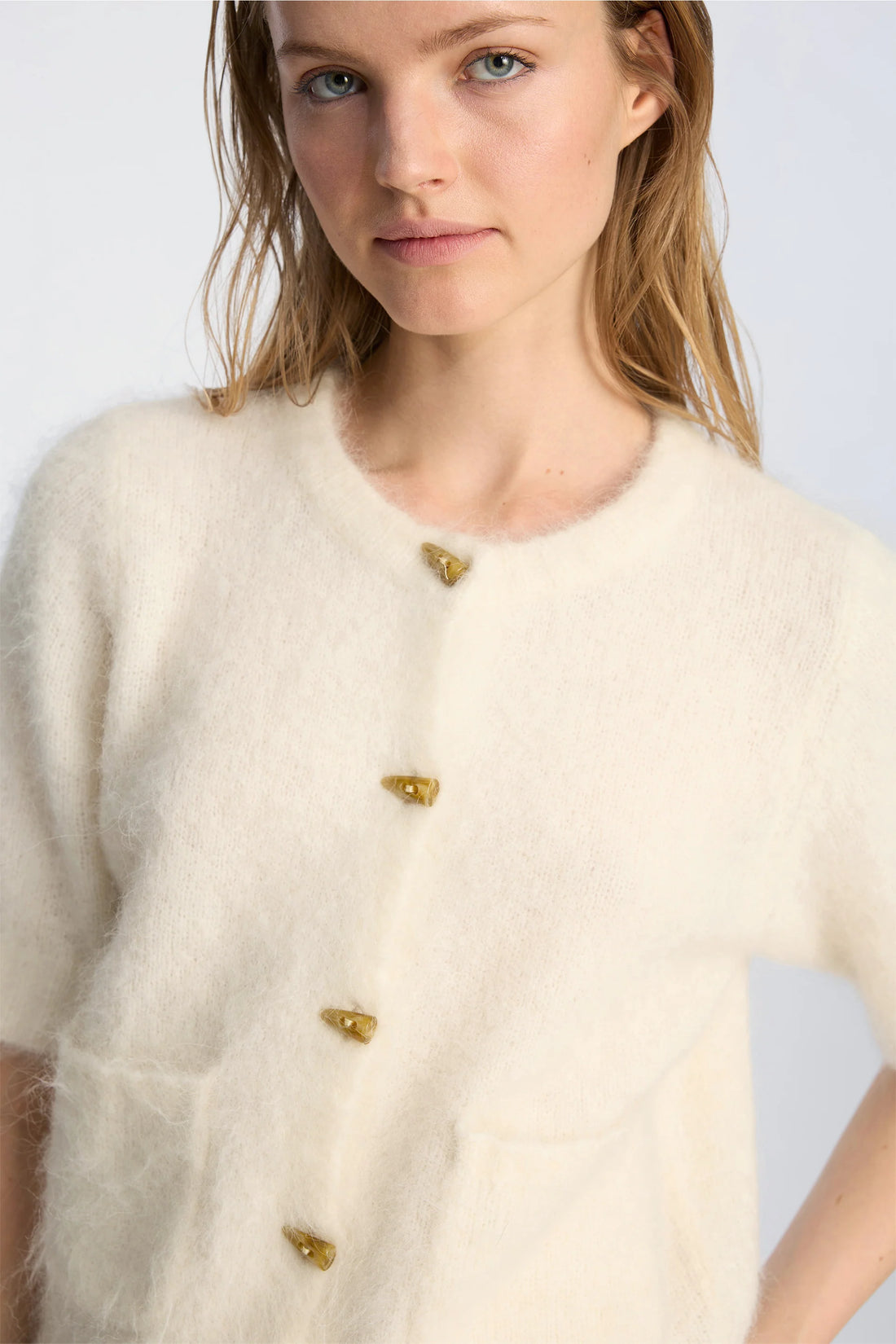 Locca Ivory Knit Top