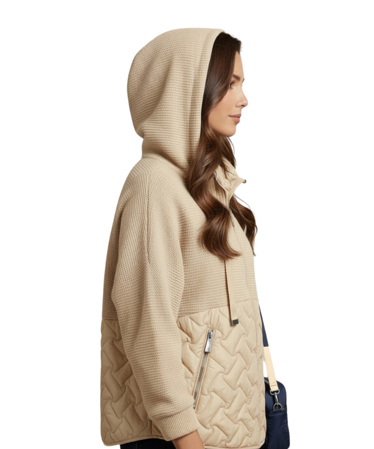 Cream Hooded Jacket