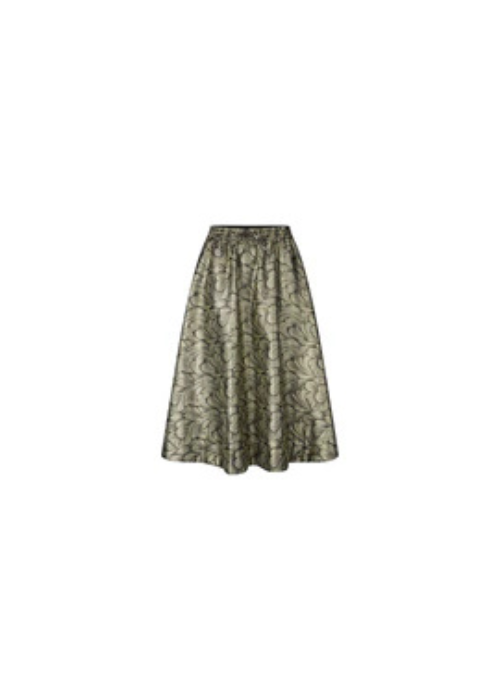 Catalina Silver Midi Skirt