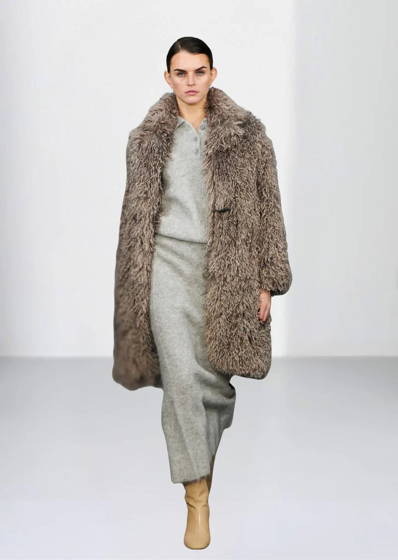 Ruri Pearl Grey Afgan Look Coat