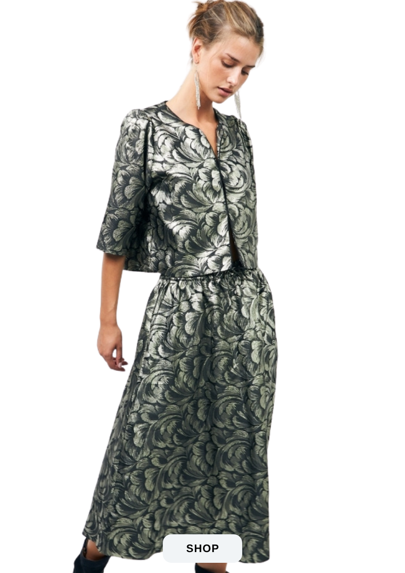 Trine Silver Short Jacket