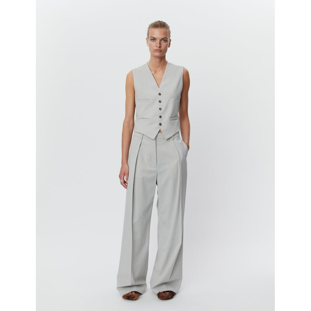 shop the Ricardo Smoke Melange Classic Trousers by Day Birger et Mikkelsen at Jessimara.com