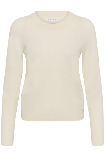 Evina Puff Shoulder Cashmere Sweater