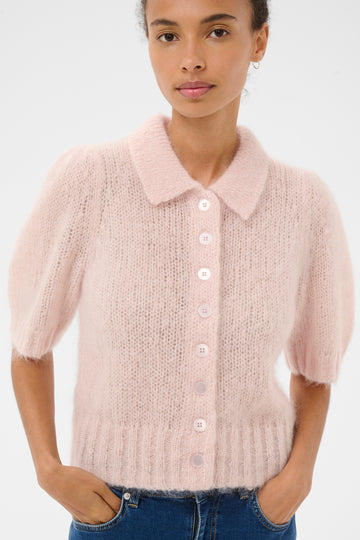 Vernoni Mauve Chalk Pink Cardigan