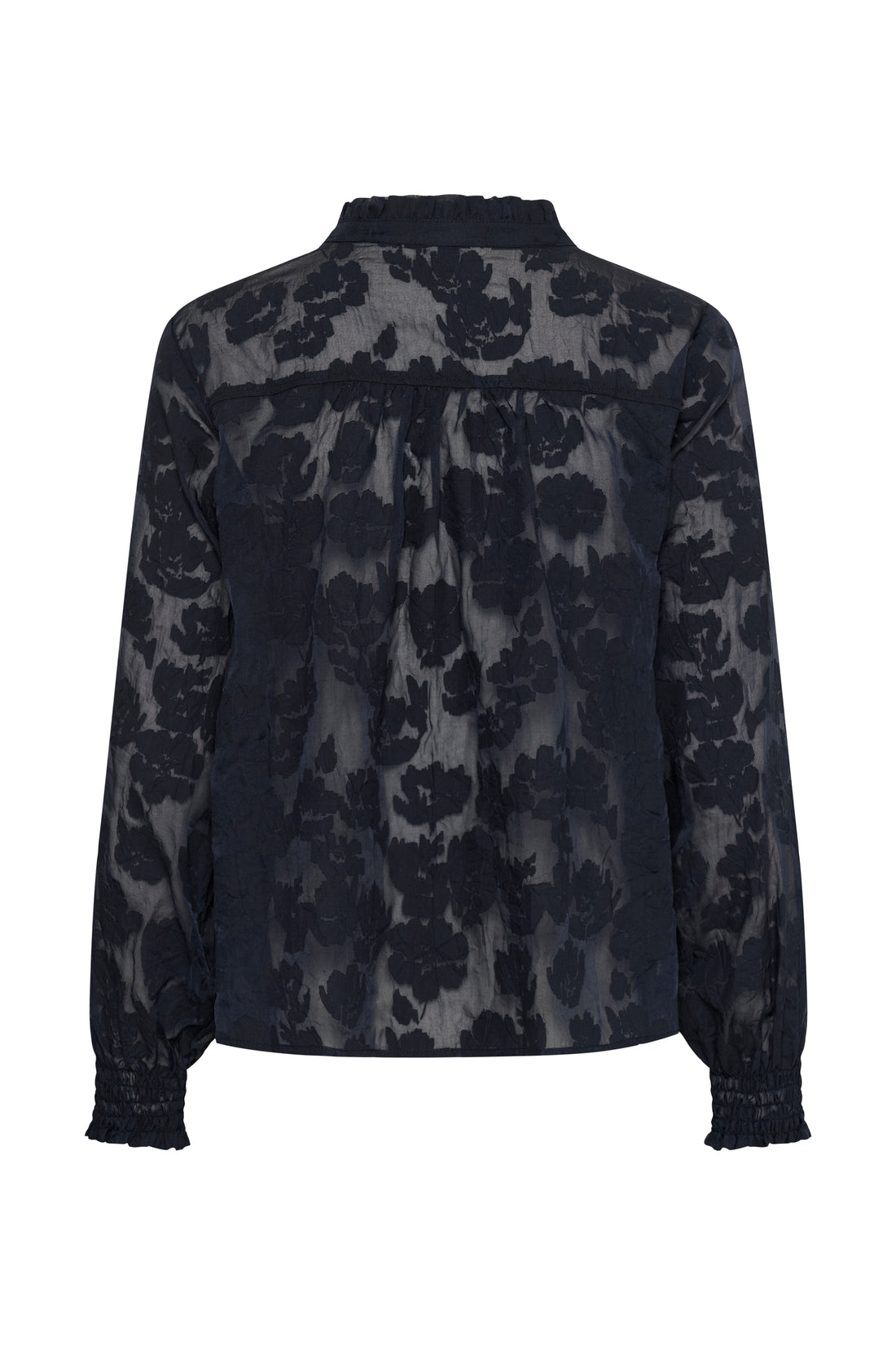 Zayan Dark Navy Blurre Blouse