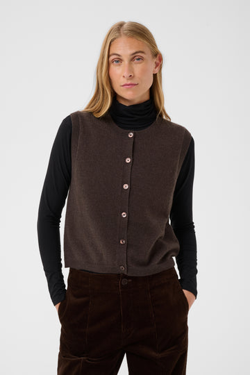 Cania Cashmere Brown or Black Waistcoat