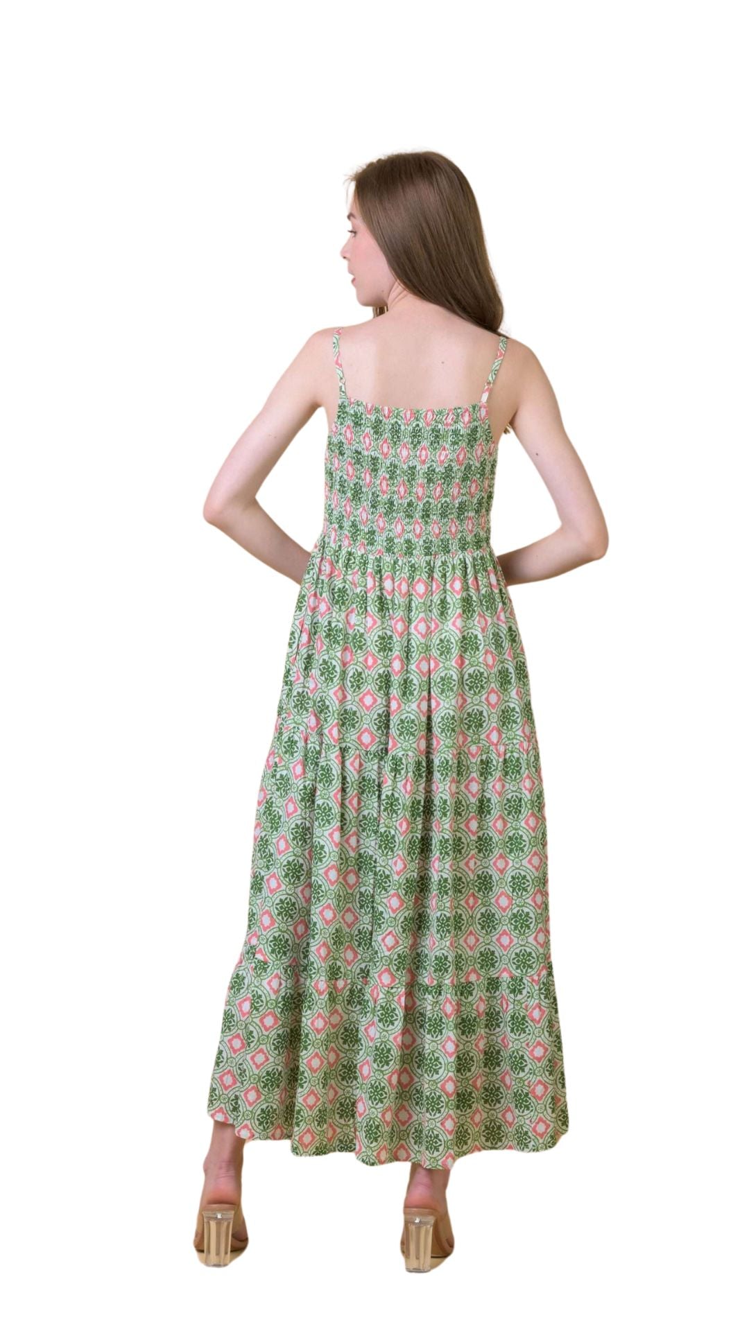 Kitty Dress in Pelican Coral