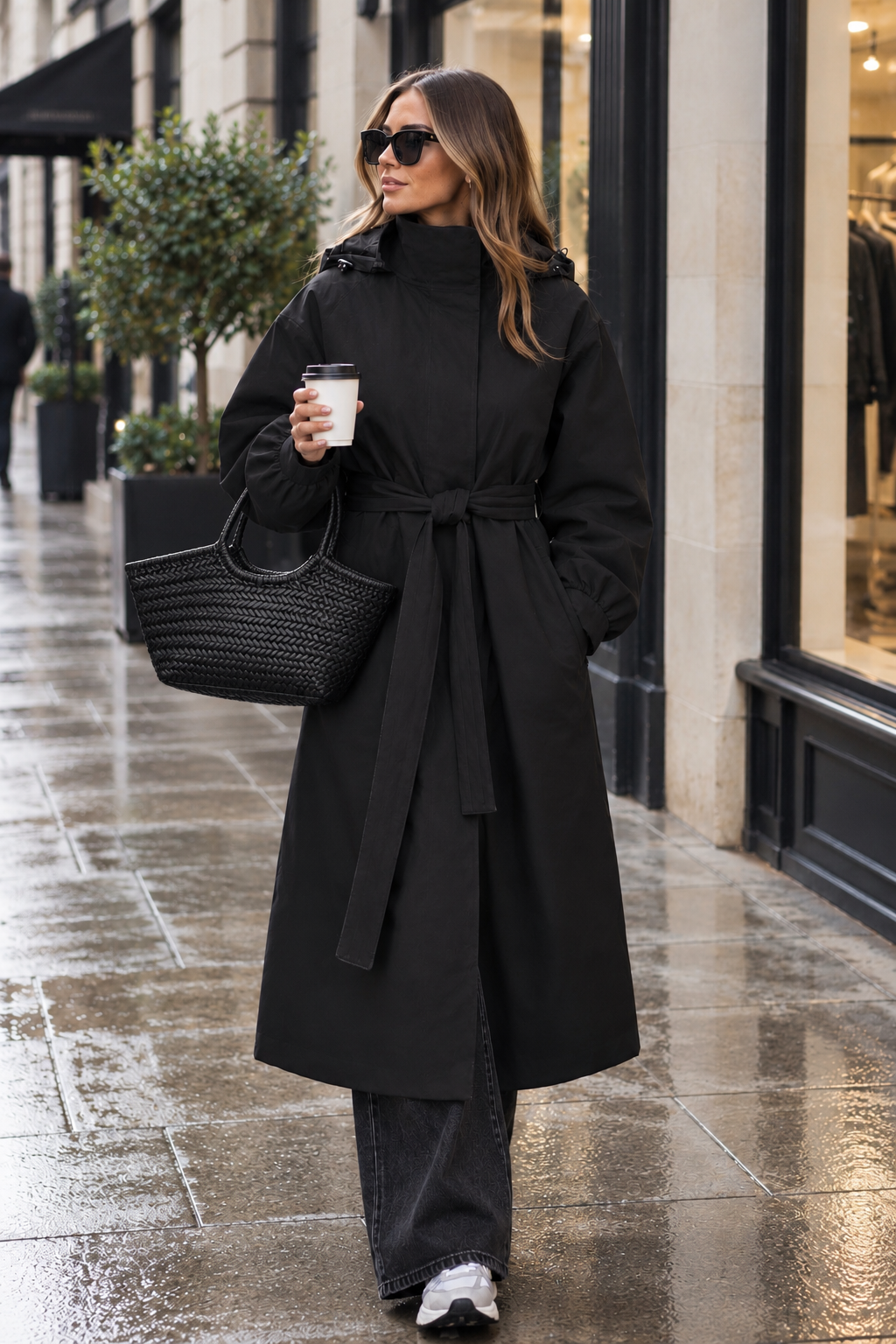 Black Padded Rossby Maxi Coat