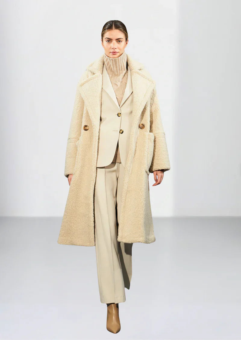 Aotea Beige Teddy Coat