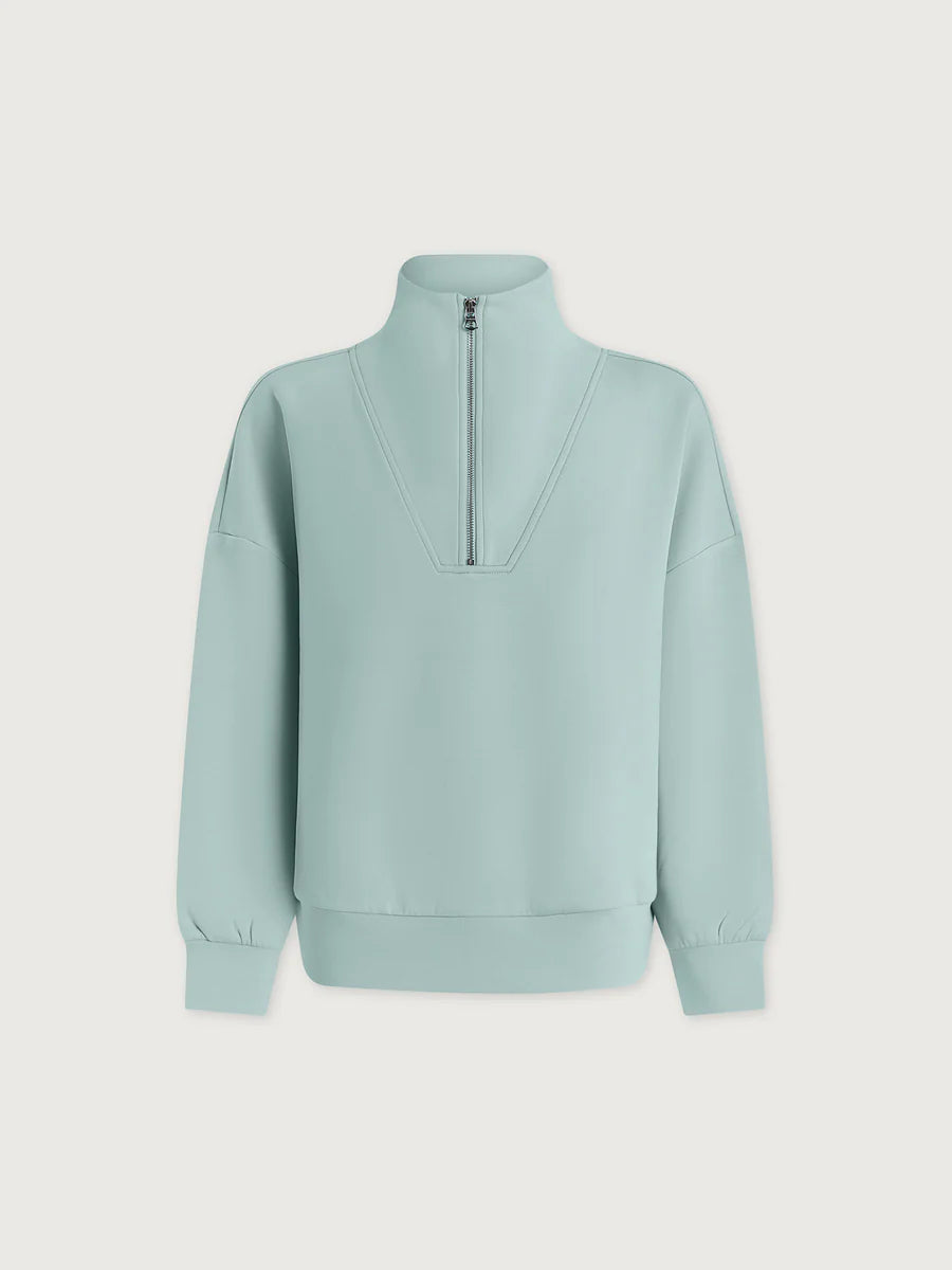 Porcelain Blue Hawley Zip Sweatshirt