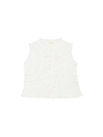 Romantic Ameba Camila White Top