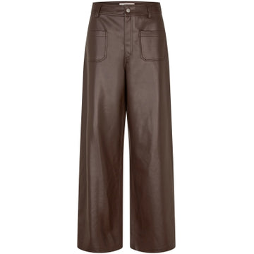 Ringo Brown Faux Leather Pants