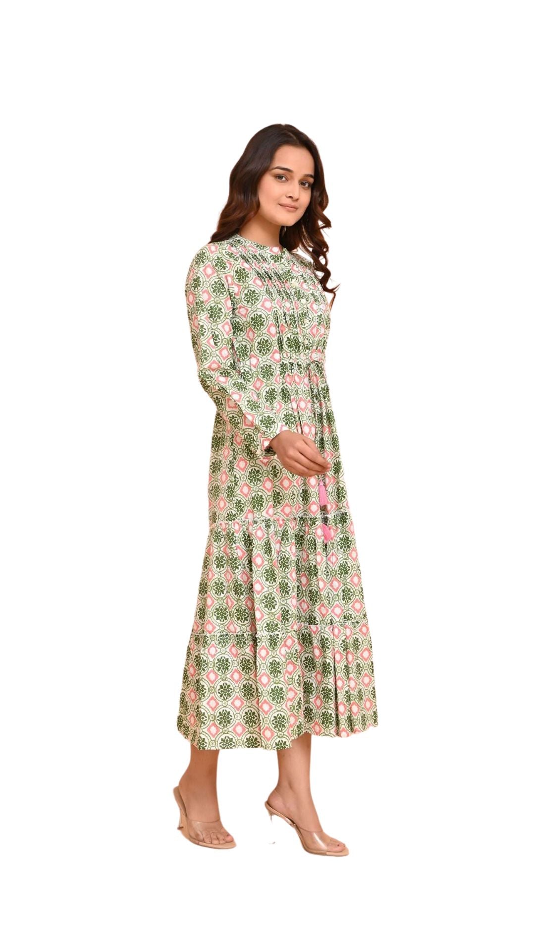 Corfu Dress in Pelican Coral
