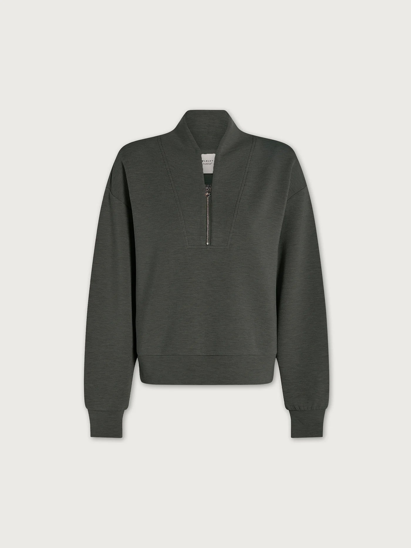 Davidson Olive Marl Zip Top Sweat