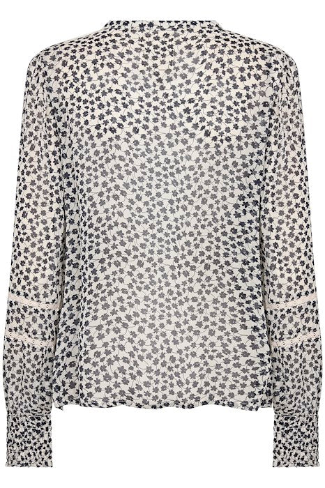 Nesma Navy Mini Flower Blouse