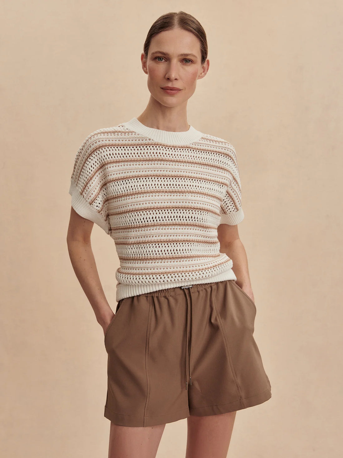 Ciara Chanterelle Stripe Knit Top