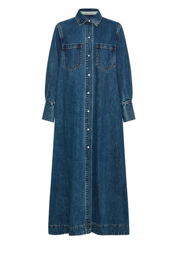 Opera Denim Maxi Dress