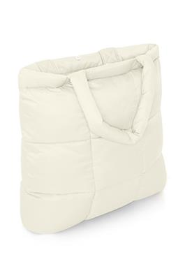 Tamaya Cream Quilted Shopper Tote Bag