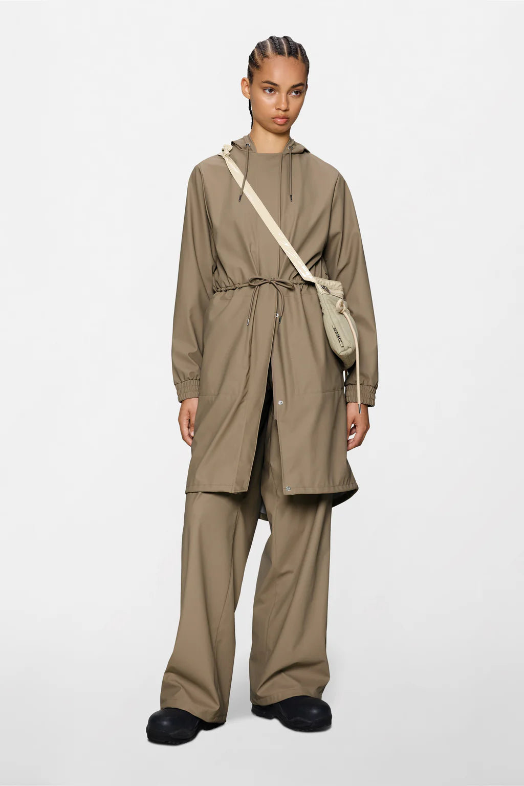 String W Parka  Beige