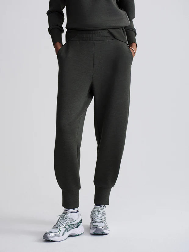 Olive Marl Relaxed 27.5" Pant