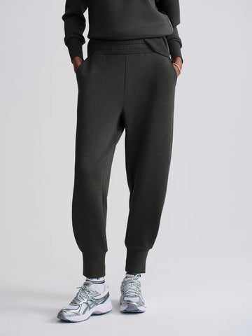 Olive Marl Relaxed 27.5" Pant