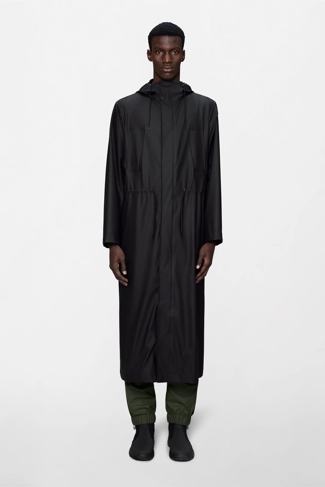 Bold Black Longest Jacket