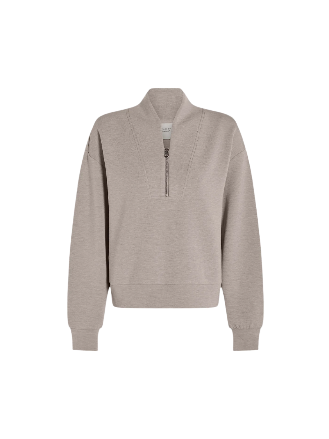 Davidson Taupe Marl Zip Top Sweat