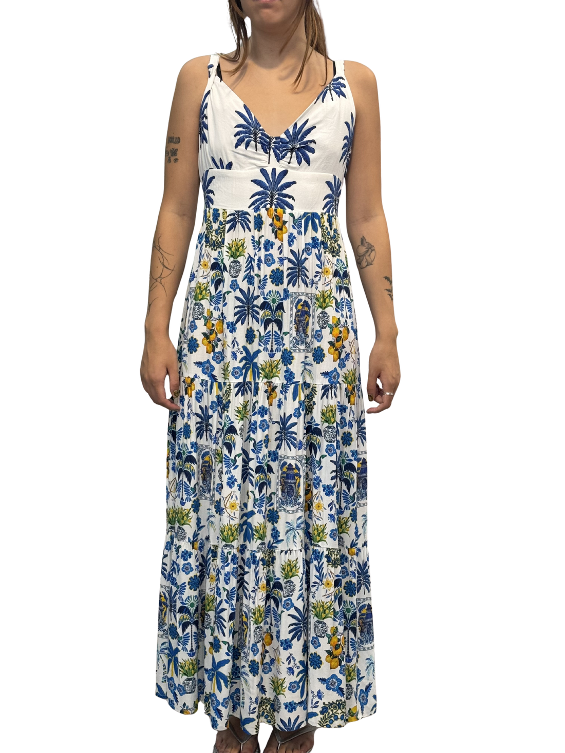 Dina Papercolle Print Dress