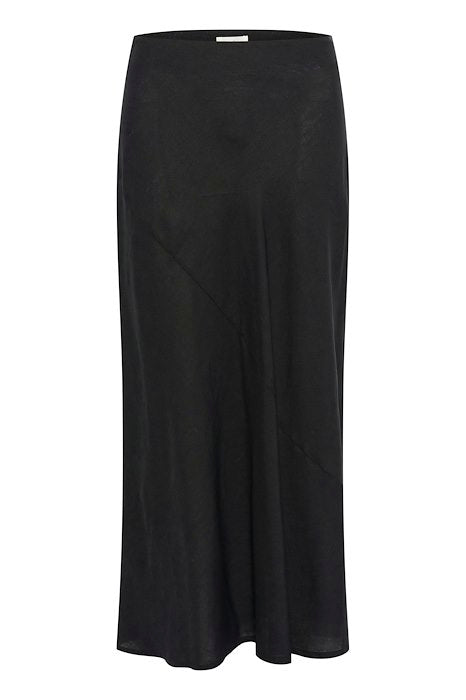 Nitta Navy Linen Skirt