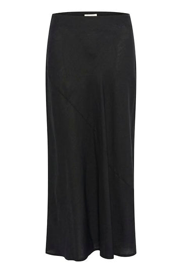 Nitta Navy Linen Skirt