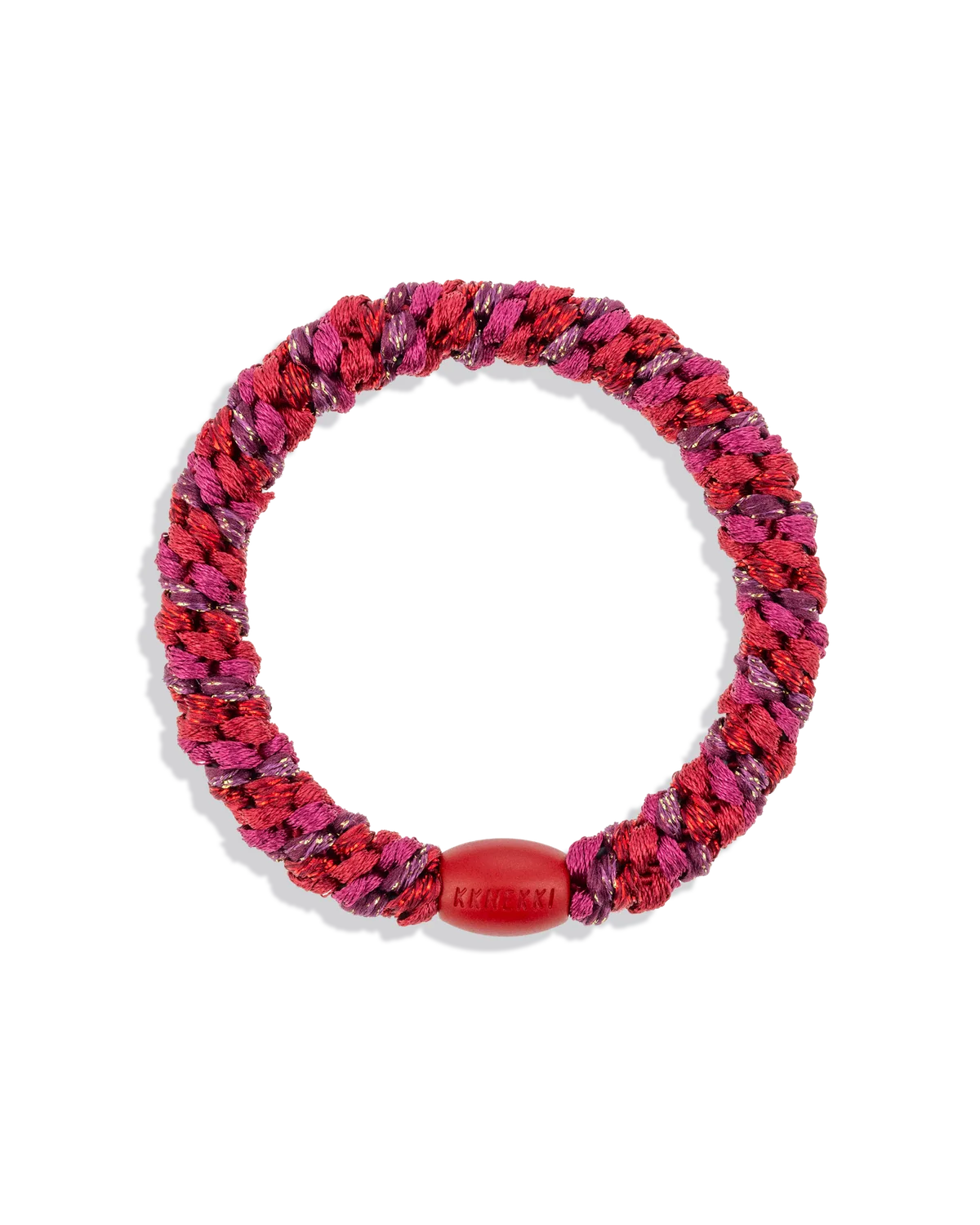 KKNEKKI Hair Tie Light Bordeaux Grape Glitter