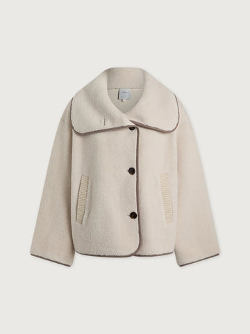 Romane Boxy Sandshell Sherpa Jacket