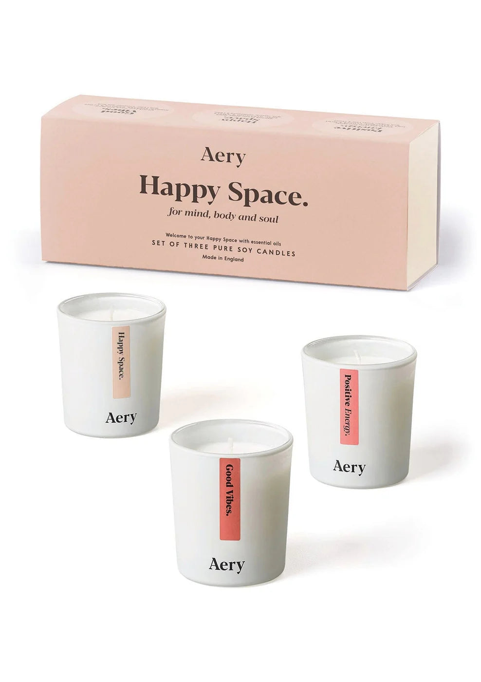 Happy Space Aromatherapy Gift Set - 3 Mini Candles