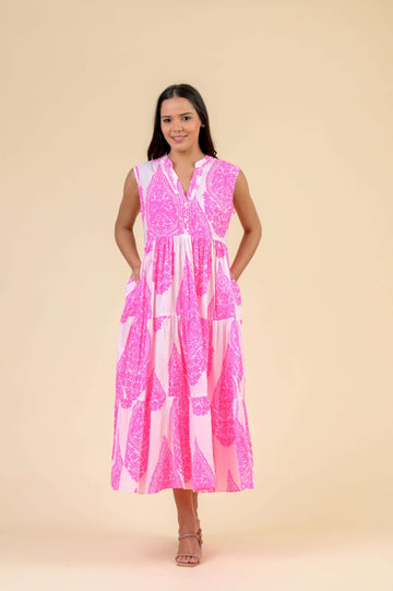 Giesha Emperor Neon Pink Dress