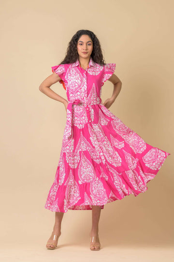 Longbeach Emperor Fushia Pink Dress