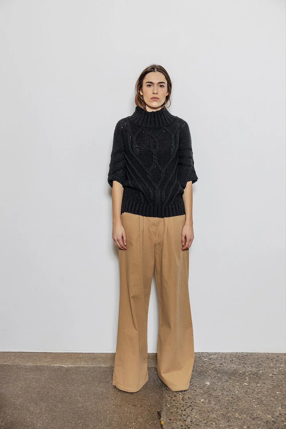 Signe Black Poncho Jumper