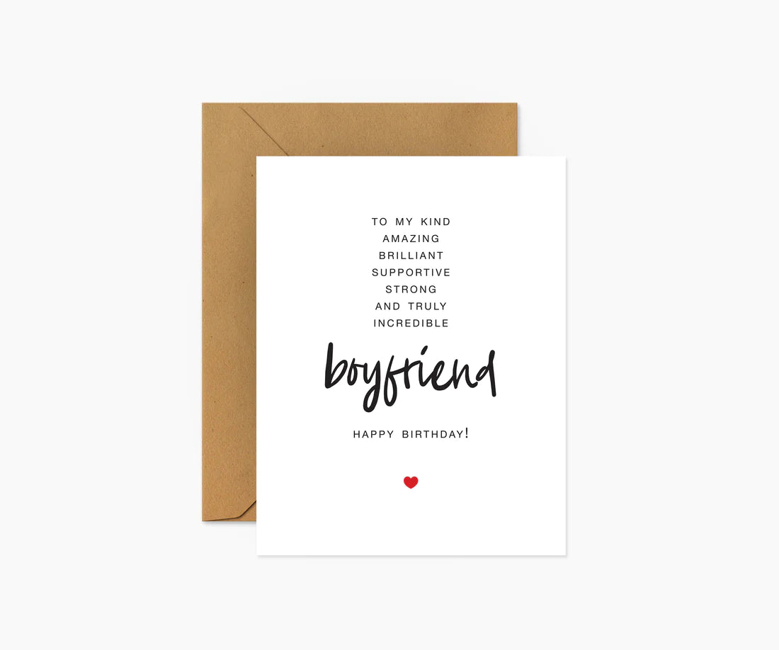 To My Boyfriend Card